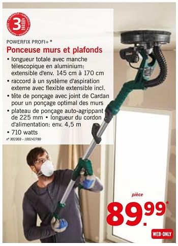 Promotion Lidl Powerfix Ponceuse Murs Et Plafonds Powerfix Bricolage Valide Jusqua 4 Promobutler