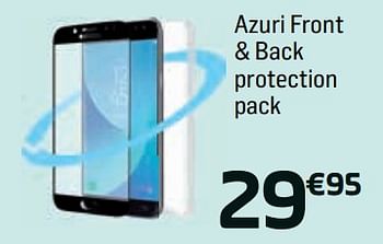 Promotions Azuri front + back protection pack - Azuri - Valide de 22/08/2018 à 19/09/2018 chez Base