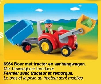 Promoties Fermier avec tracteur et remorque - Playmobil - Geldig van 01/09/2018 tot 31/12/2018 bij Playmobil