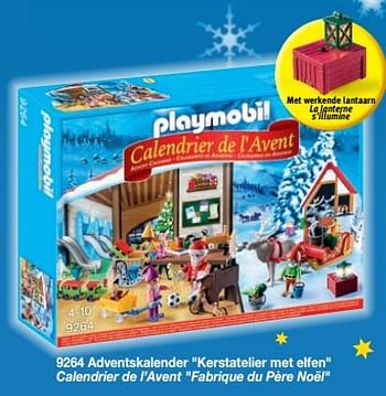 Promoties Calendrier de l`avent fabrique du père noël - Playmobil - Geldig van 01/09/2018 tot 31/12/2018 bij Playmobil
