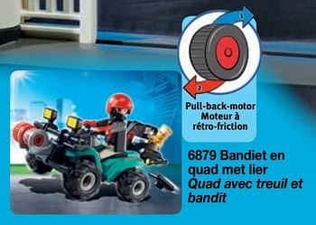 Promotions Quad avec treuil et bandit - Playmobil - Valide de 01/09/2018 à 31/12/2018 chez Playmobil
