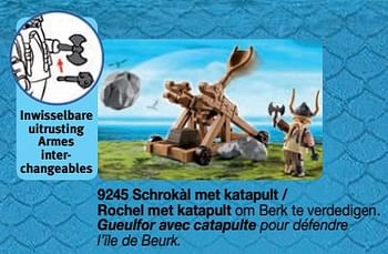 Promotions Gueulfor avec catapulte - Playmobil - Valide de 01/09/2018 à 31/12/2018 chez Playmobil