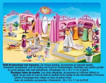 Promoties Boutique robes de mariée - Playmobil - Geldig van 01/09/2018 tot 31/12/2018 bij Playmobil