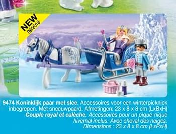 Promotions Couple royal et calèche - Playmobil - Valide de 01/09/2018 à 31/12/2018 chez Playmobil
