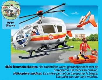 Promotions Hélicoptère médical - Playmobil - Valide de 01/09/2018 à 31/12/2018 chez Playmobil