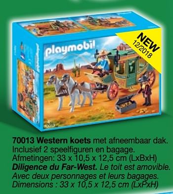 Promotions Diligence du far-west - Playmobil - Valide de 01/09/2018 à 31/12/2018 chez Playmobil