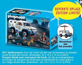 Promotions Geldtransport - Playmobil - Valide de 01/09/2018 à 31/12/2018 chez Playmobil