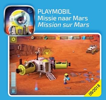 Promoties Playmobil missie naar mars - Playmobil - Geldig van 01/09/2018 tot 31/12/2018 bij Playmobil