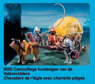 Promotions Camouflage hooiwagen van de valkenridders - Playmobil - Valide de 01/09/2018 à 31/12/2018 chez Playmobil