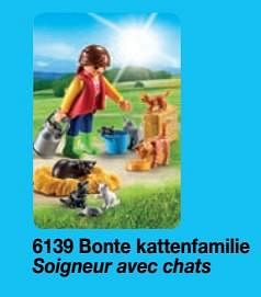 Promotions Bonte kattenfamilie - Playmobil - Valide de 01/09/2018 à 31/12/2018 chez Playmobil