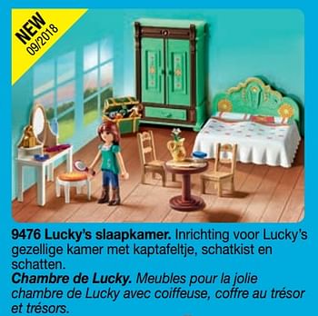 Promoties Lucky`s slaapkamer - Playmobil - Geldig van 01/09/2018 tot 31/12/2018 bij Playmobil