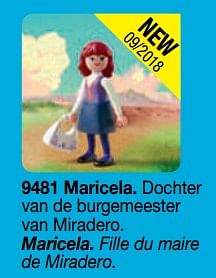 Promoties Maricela - Playmobil - Geldig van 01/09/2018 tot 31/12/2018 bij Playmobil