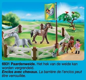 Promoties Paardenweide - Playmobil - Geldig van 01/09/2018 tot 31/12/2018 bij Playmobil