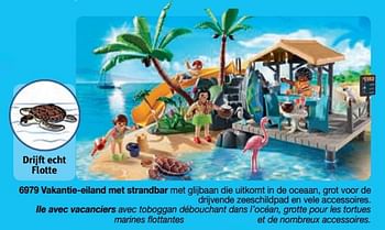 Promotions Vakantie-eiland met strandbar - Playmobil - Valide de 01/09/2018 à 31/12/2018 chez Playmobil