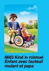 Promotions Kind in rolstoel - Playmobil - Valide de 01/09/2018 à 31/12/2018 chez Playmobil