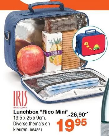 Promoties Lunchbox rico mini - I.R.I.S. - Geldig van 20/08/2018 tot 30/09/2018 bij Home & Co