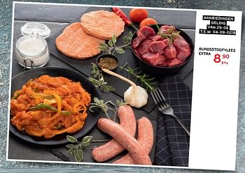 Promoties Rundsstoofvlees extra - Huismerk - Alvo - Geldig van 29/08/2018 tot 04/09/2018 bij Alvo