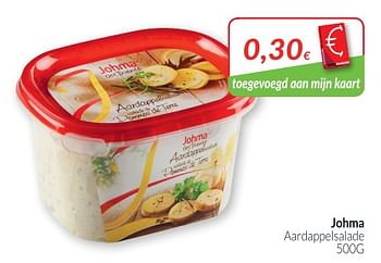 Promoties Aardappelsalade - Johma - Geldig van 28/08/2018 tot 24/09/2018 bij Intermarche