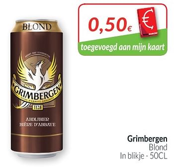 Promoties Grimbergen blond - Grimbergen - Geldig van 28/08/2018 tot 24/09/2018 bij Intermarche