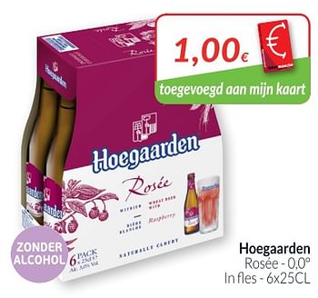 Promoties Hoegaarden rosée - Hoegaarden - Geldig van 28/08/2018 tot 24/09/2018 bij Intermarche