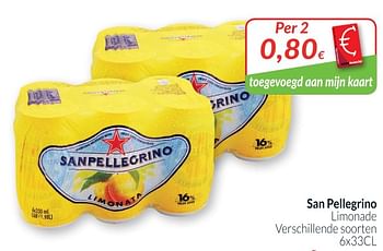 Promoties Limonade - San Pellegrino - Geldig van 28/08/2018 tot 24/09/2018 bij Intermarche