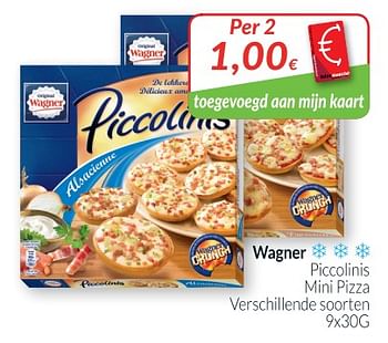 Promoties Piccolinis mini pizza - Original Wagner - Geldig van 28/08/2018 tot 24/09/2018 bij Intermarche