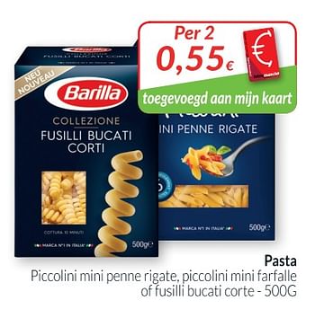 Promoties Pasta - Barilla - Geldig van 28/08/2018 tot 24/09/2018 bij Intermarche