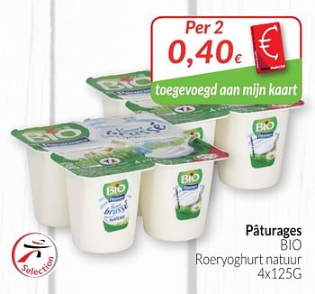 Promoties Bio roeryoghurt natuur - Paturages - Geldig van 28/08/2018 tot 24/09/2018 bij Intermarche