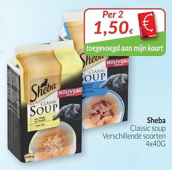 Promoties Classic soup - Sheba - Geldig van 28/08/2018 tot 24/09/2018 bij Intermarche