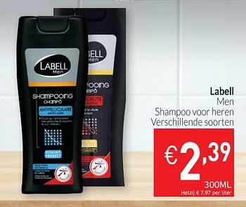 Promotions Men shampoo voor heren - Labell - Valide de 28/08/2018 à 24/09/2018 chez Intermarche