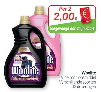Promoties Vloeibaar wasmiddel - Woolite - Geldig van 28/08/2018 tot 24/09/2018 bij Intermarche
