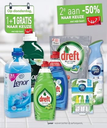 Promoties Wasverzachter of parfumparels - Lenor - Geldig van 28/08/2018 tot 24/09/2018 bij Intermarche