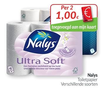 Promotions Toiletpapier - Nalys - Valide de 28/08/2018 à 24/09/2018 chez Intermarche