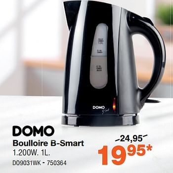 Promotions Domo boulloire b-smart - Domo elektro - Valide de 20/08/2018 à 30/09/2018 chez Home & Co
