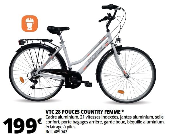 Produit Maison Auchan Ronq Vtc 28 pouces country femme En