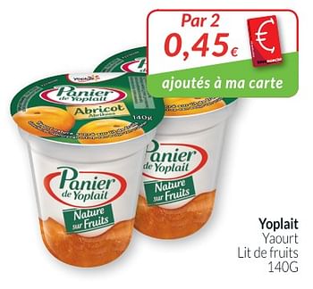 Promoties Yoplait yaourt lit de fruits - Yoplait - Geldig van 28/08/2018 tot 24/09/2018 bij Intermarche