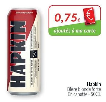 Promotions Hapkin bière blonde forte - Hapkin - Valide de 28/08/2018 à 24/09/2018 chez Intermarche