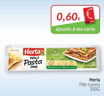 Promotions Herta pâte à pasta - Herta - Valide de 28/08/2018 à 24/09/2018 chez Intermarche