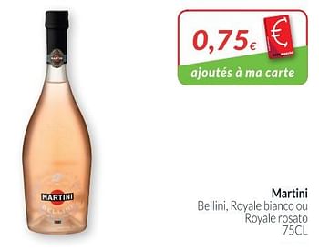 Promotions Martini bellini, royale bianco ou royale rosato - Martini - Valide de 28/08/2018 à 24/09/2018 chez Intermarche