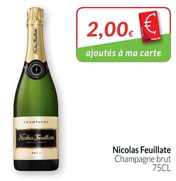 Promotions Nicolas feuillate champagne brut - Champagne - Valide de 28/08/2018 à 24/09/2018 chez Intermarche