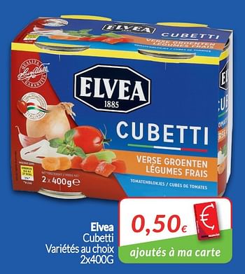 Promotions Elvea cubetti - Elvea - Valide de 28/08/2018 à 24/09/2018 chez Intermarche