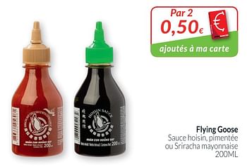 Promoties Flying goose sauce hoisin, pimentée ou sriracha mayonnaise - Flying goose - Geldig van 28/08/2018 tot 24/09/2018 bij Intermarche