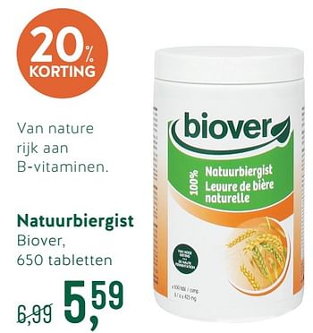 Promoties Natuurbiergist - Biover - Geldig van 27/08/2018 tot 23/09/2018 bij Holland & Barret
