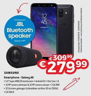 Promoties Samsung smartphone - galaxy a6 - Samsung - Geldig van 01/09/2018 tot 30/09/2018 bij Exellent