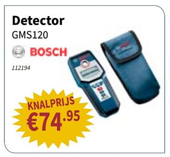 Promoties Bosch detector gms120 - Bosch - Geldig van 30/08/2018 tot 12/09/2018 bij Cevo Market