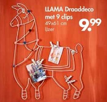 Promoties Llama draaddeco - Huismerk - Casa - Geldig van 27/08/2018 tot 30/09/2018 bij Casa