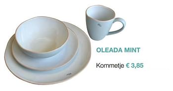 Promoties Oleada mint kommetje - Huismerk - Delva Shopping - Geldig van 27/08/2018 tot 29/09/2018 bij Delva Shopping