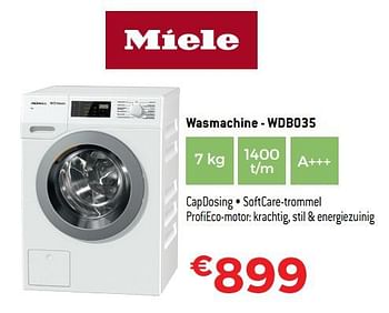 Miele Miele wasmachine wdb035 - Promotie bij