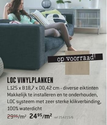 Promoties Loc vinylplanken - Huismerk - Free Time - Geldig van 27/08/2018 tot 27/09/2018 bij Freetime