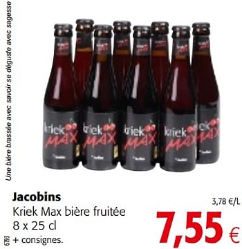 Promoties Jacobins kriek max bière fruitée - Jacobins - Geldig van 29/08/2018 tot 11/09/2018 bij Colruyt